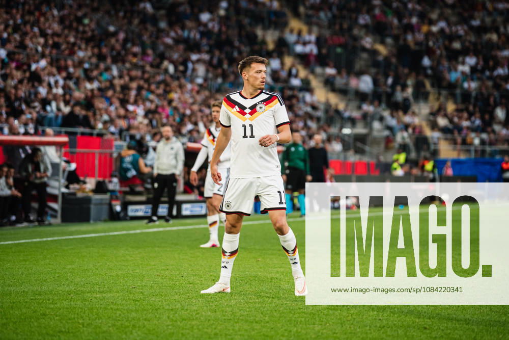 U21, U 21 EM-Qualifikation: Deutschland - Georgien, 06.10.2026 Freisteller, Dženan PejÄinović (Deutschland, 11); Fußball, EM-Qualifikation U 21, 10. Spieltag: Deutschland vs. Georgien am 06.10.2026, Bielefeld DFB REGULATIONS PROHIBIT ANY USE OF PHOTOGRAPHS AS IMAGE SEQUENCES AND OR QUASI-VIDEO.