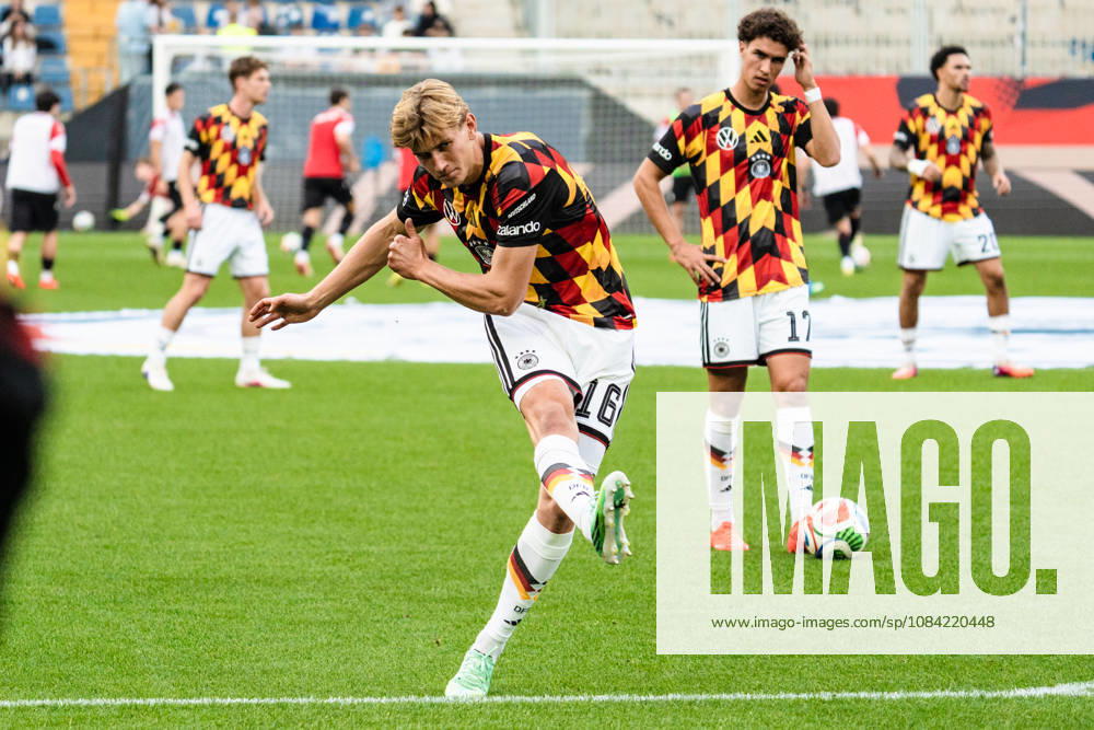 Deutschland: U21, U 21 EM-Qualifikation 2026 2027, Deutschland U21 vs. Georgien U21, Nationalmannschaft, DFB Länderspiel Dienstag 27.03.2026, Schüco Arena, Bielefeld Aljoscha Kemlein