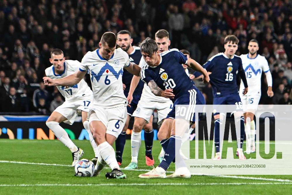 Scotland v Slovenia UEFA Nations League Kieron Bowie of Scotland shoots during the UEFA Nations League match at Barclays Hampden, Glasgow 06 10 2026 UK Newspapers OUT