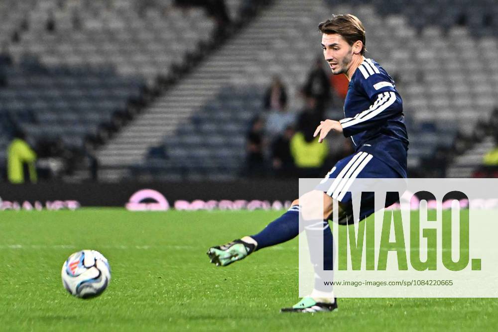 Scotland v Slovenia UEFA Nations League Billy Gilmour of Scotland passes the ball during the UEFA Nations League match at Barclays Hampden, Glasgow 06 10 2026 UK Newspapers OUT
