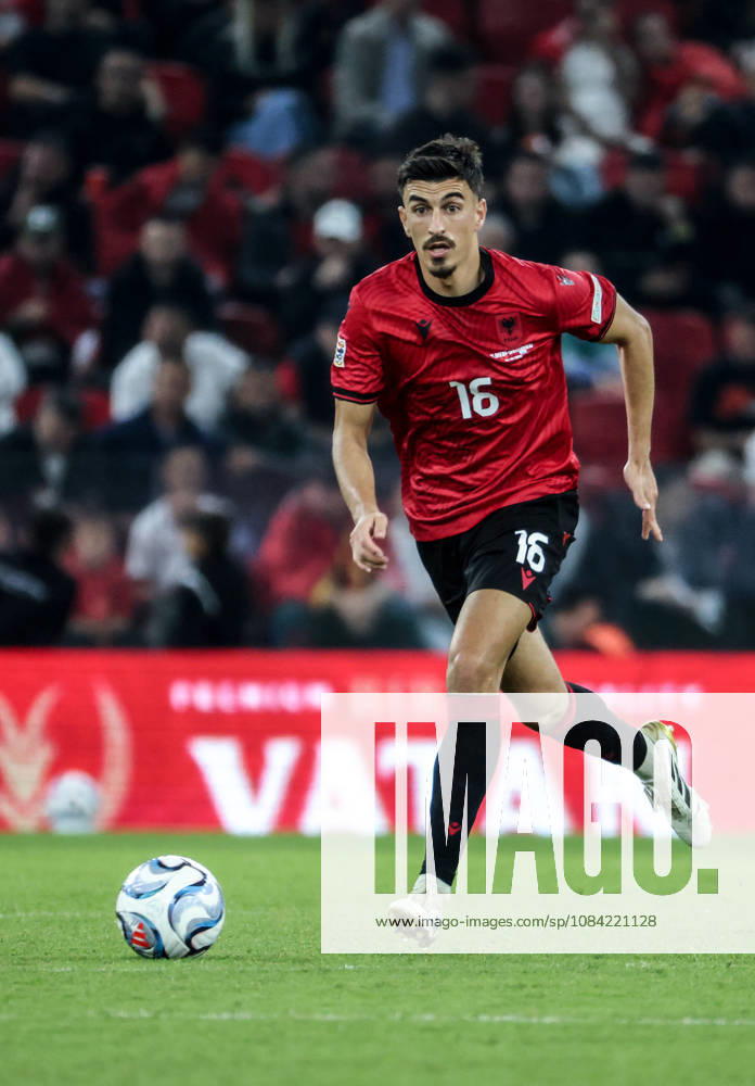 Albania vs San Marino UEFA Nations League 2026-2027 Group C1 Julian Shehu of Albania in action during the UEFA Nations League 2026-2027 group phase match between Albania and San Marino in Tirana, Albania on October 6, 2026 Tirana Albania