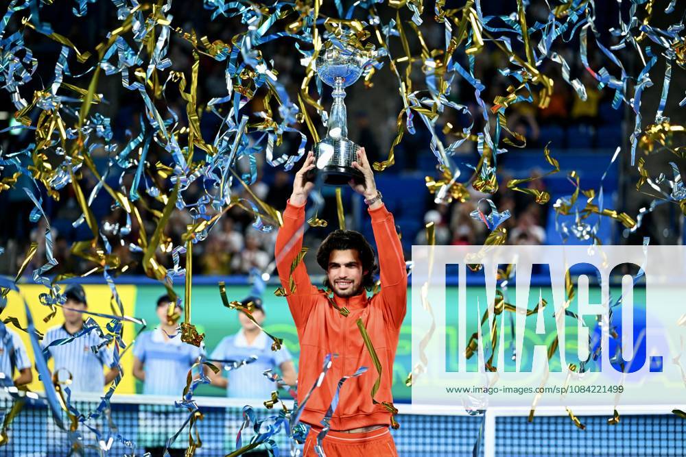Carlos ALCARAZ (ESP), OCTOBER 6, 2026 - Tennis : Kinoshita Group Japan Open Tennis Championships 2026 Men s Singles award ceremony at Ariake Coliseum, Tokyo, Japan. Noxthirdxpartyxsales aflo_353761749 KenjiroxMatsuox