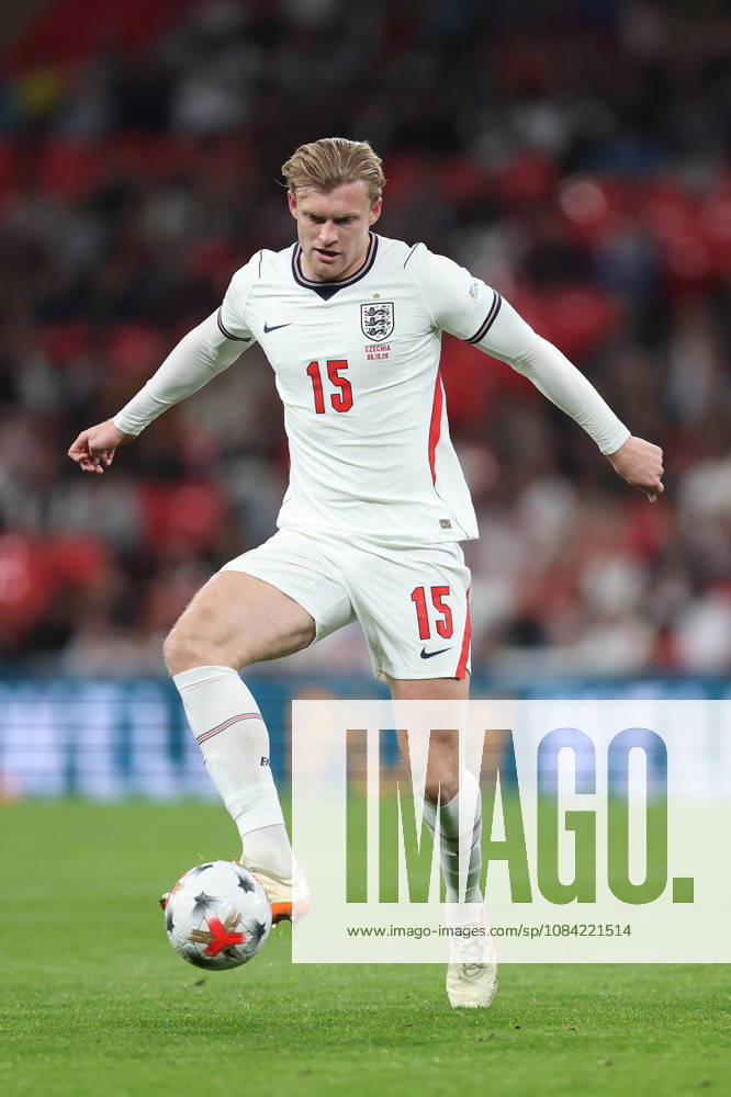England v Czechia 06 October 2026, London - International Football - UEFA Nations League - England v Czechia - Jarrad Branthwaite of England - Photo: Charlotte Wilson Offside. London UK