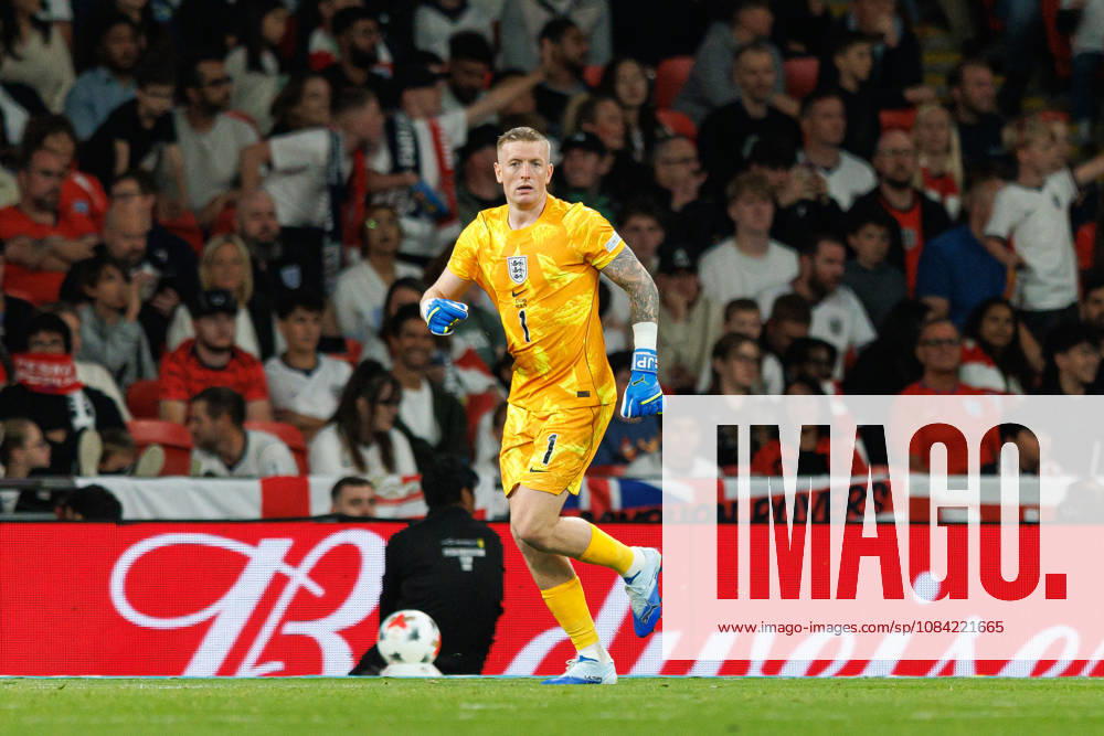 England v Czechia UEFA Nations League, Tuesday 6th October 2026: Jordan Pickford of England during the UEFA Nations League Group C Fixture between England and Czechia at Wembley Stadium, Wembley in London, England. (Photo by Alex Ferrelly Sports Press Photo)