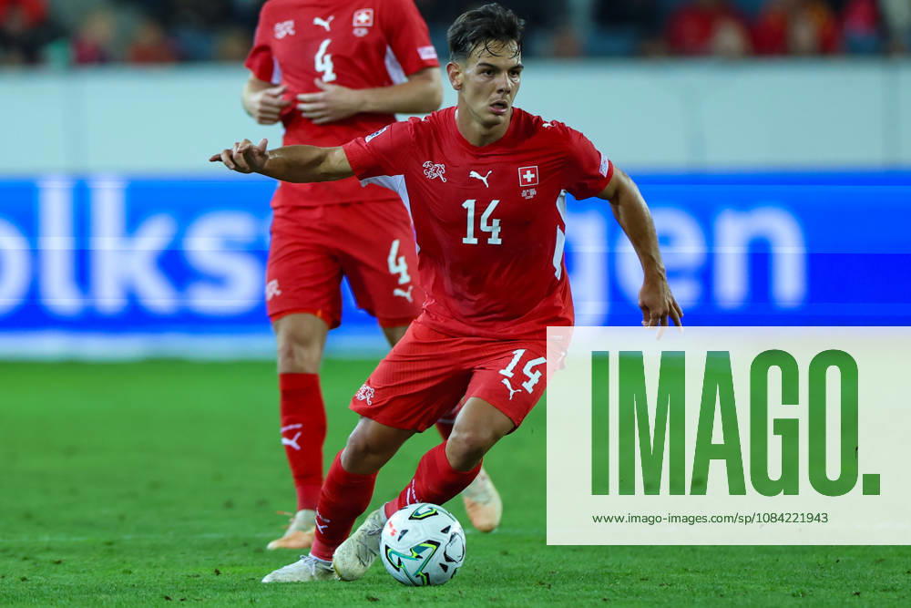 Ardon Jashari (14, Switzerland) during the UEFA Nations League match between Switzerland and North Macedonia at thermoplan arena on October 6, 2026 in Lucerne, Switzerland.