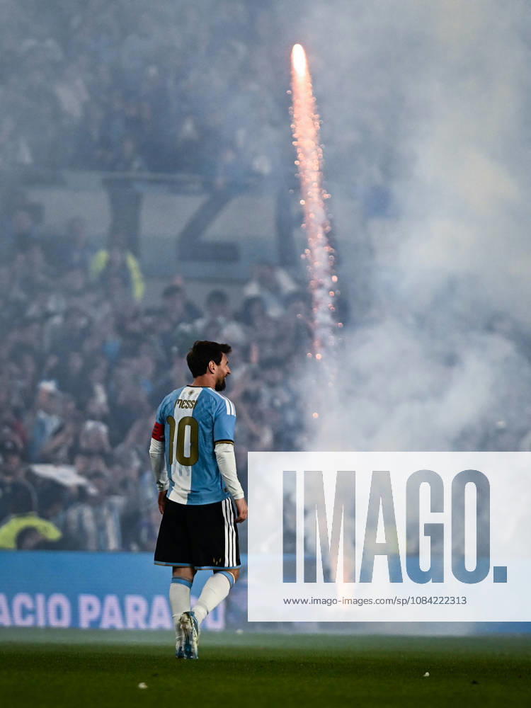 Argentina x Benin BUENOS AIRES, AR - 06.10.2026: ARGENTINA X BENIN - Lionel Messi during the International Friendly, Länderspiel, Nationalmannschaft match between Argentina and Benin on Tuesday, October 6, 2026, at the Estadio Monumental in Buenos Aires, Argentina. The match marks Messi& 39;s farewell to the Argentine national team, Nationalteam (Photo: Gabriel Sotelo Fotoarena) x3026085x GabrielxSotelo