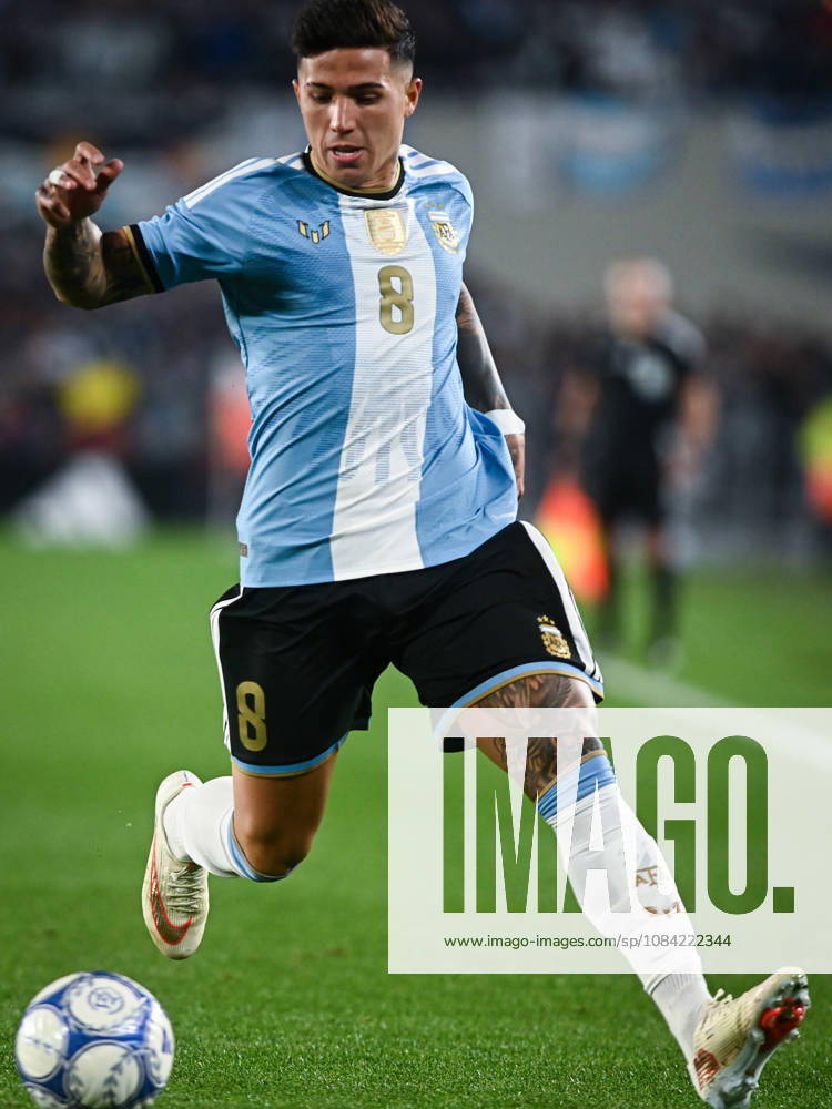 Argentina x Benin BUENOS AIRES, AR - 06.10.2026: ARGENTINA X BENIN - Enzo Fernandez of Argentina during the International Friendly, Länderspiel, Nationalmannschaft match between Argentina and Benin on Tuesday, October 6, 2026, at the Estadio Monumental in Buenos Aires, Argentina. The match marks Messi& 39;s farewell to the Argentine national team, Nationalteam (Photo: Gabriel Sotelo Fotoarena) x3026104x GabrielxSotelo