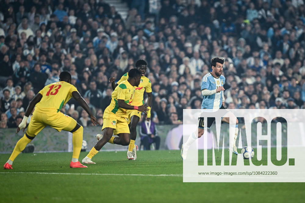 Argentina x Benin BUENOS AIRES, AR - 06.10.2026: ARGENTINA X BENIN - Lionel Messi during the International Friendly, Länderspiel, Nationalmannschaft match between Argentina and Benin on Tuesday, October 6, 2026, at the Estadio Monumental in Buenos Aires, Argentina. The match marks Messi& 39;s farewell to the Argentine national team, Nationalteam (Photo: Gabriel Sotelo Fotoarena) x3026120x GabrielxSotelo