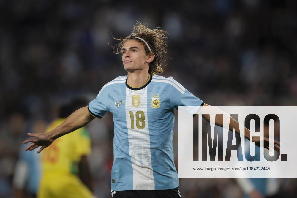 Nico paz Argentina vs Benin.Segunda entrega Foto: FOTOBAIRES Ultimo partido de Lionel Messi en la Seleccion Argentina
