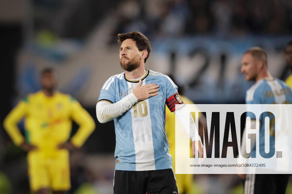 MESSI Argentina vs Benin.Segunda entrega Foto: FOTOBAIRES Ultimo partido de Lionel Messi en la Seleccion Argentina