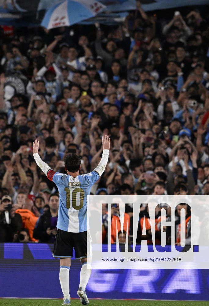 Lionel Messi of Argentina national team, Nationalteam celebrate after scoring goal during the International Friendly, Länderspiel, Nationalmannschaft match between Argentina and Benin at Estadio Mas Monumental on October 06, 2026 in Buenos Aires, Argentina. Photo by SFSI Argentina National team v Benin