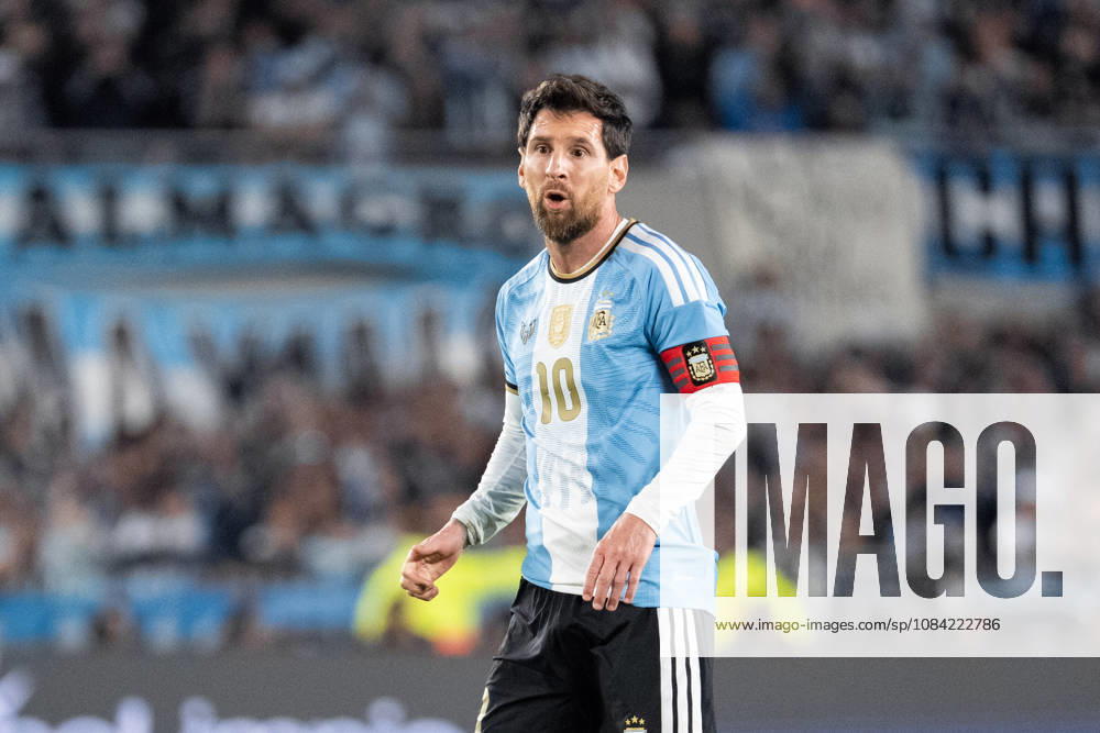 Lionel Messi of Argentina looks on during the International Friendly, Länderspiel, Nationalmannschaft football match between Argentina and Benin at Estadio Monumental Antonio V. Liberti on October 06, 2026 in Buenos Aires, Argentina. (Photo by Richard Callis Sports Press Photo)