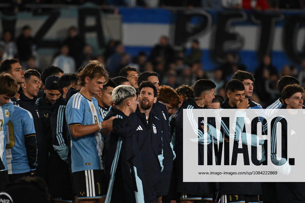 Lionel Messi farewell match BUENOS AIRES, ARGENTINA - OCTOBER 6: Lionel Messi of Argentina gesture during his farewell match with the national team, Nationalteam at the International Friendly, Länderspiel, Nationalmannschaft match between Argentina Vs Benin at Monumental Stadium on October 6, 2026 in Buenos Aires, Argentina. Buenos Aires Estadio Monumental Antonio Liberti Buenos Aires Argentina