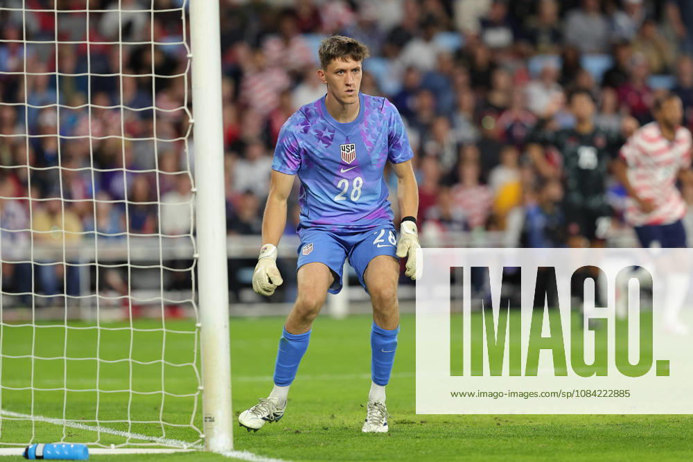 SAINT PAUL, MN - OCTOBER 06: United States Brian Schwake (28) looks on during the second half of the mens friendly match between the U.S. national team, Nationalteam and Canadas national team on October 6th, 2026, at Allianz Field in Saint Paul, MN. (Photo by Bailey Hillesheim Icon Sportswire) SOCCER: OCT 06 USA vs Canada Icon20261006015