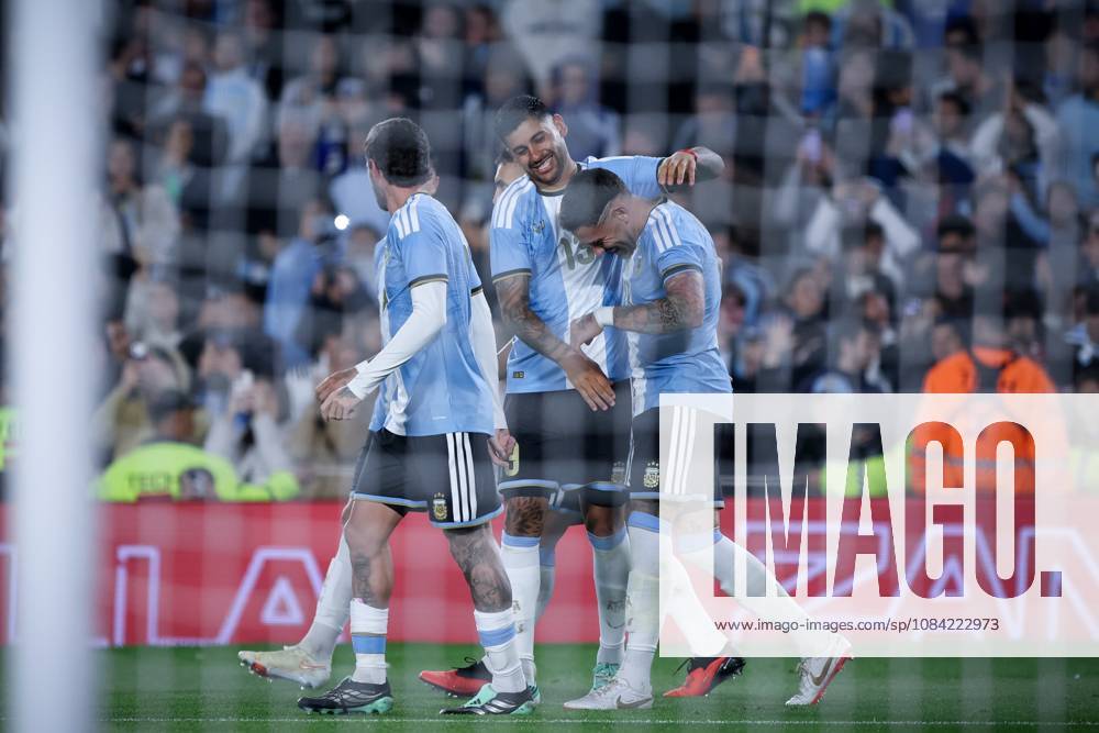 Nicolas Otamendi of Argentina and his teammates celebrates his goal during the match between Argentina and Benin International Friendly, Länderspiel, Nationalmannschaft match, The last match of Messi with Argentina national team, Nationalteam Final score: Argentina 3 - 0 Benin Buenos Aires Argentina - ZUMAs197 20261006_aaa_s197_241