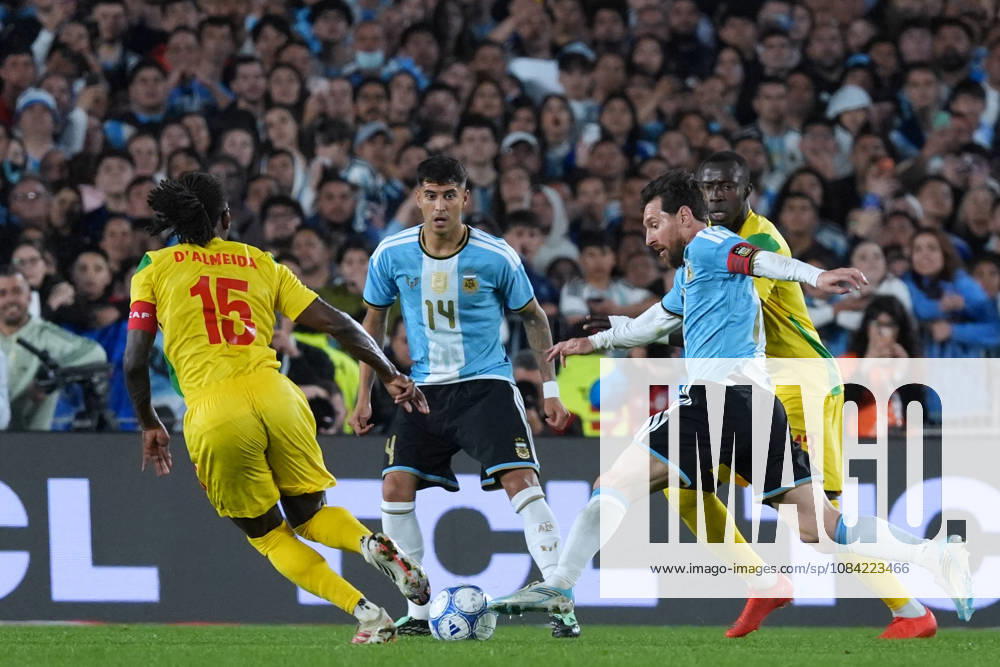 Messi bade farewell to Argentina in the friendly match against Benin BUENOS AIRES, ARGENTINA - OCTOBER 6: Argentine football legend and national team, Nationalteam captain Lionel Messi (10) in action during his farewell match in front of over 80,000 spectators at the Monumental Stadium, in Buenos Aires, Argentina on October 6, 2026. Argentine football star Lionel Messi played his final international match, Länderspiel, Nationalmannschaft in the friendly game between Argentina and Benin. The 39-year-old walk onto the stadium pitch for the final time in the sky-blue and white jersey, entering his farewell as Argentina s record appearance-maker and leading scorer with 207 caps and 125 goals. Luciano Gonzalez Anadolu Buenos Aires Argentina. Editorial use only. Please get in touch for any other usage.