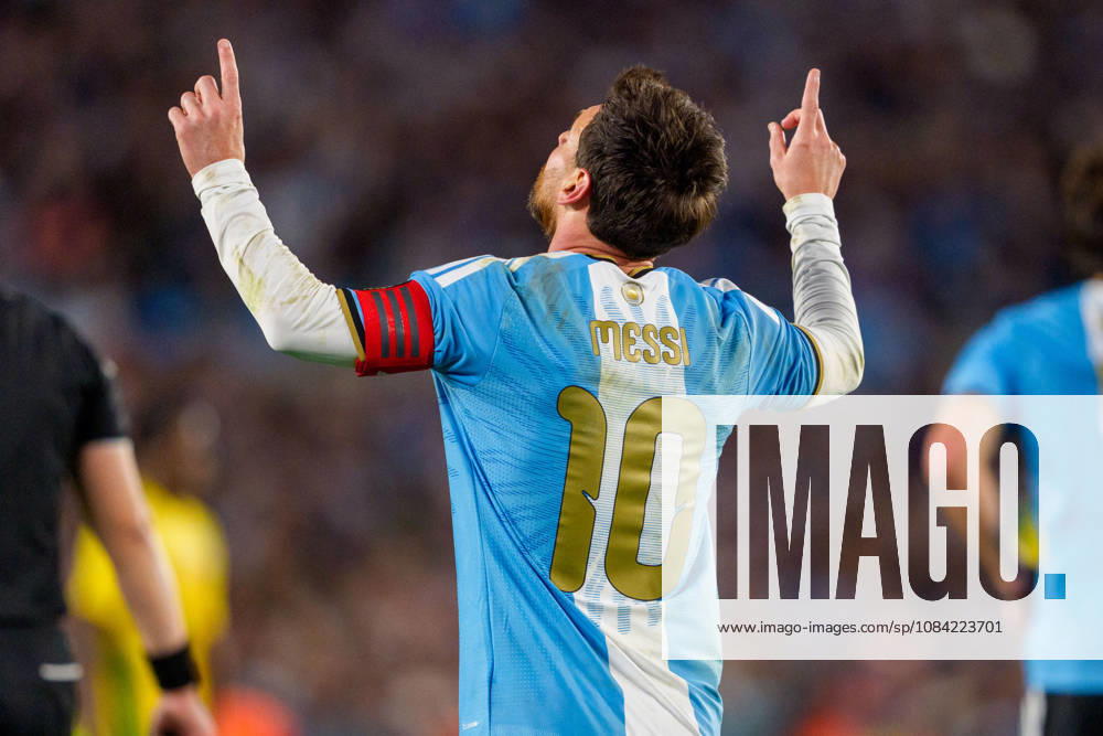 Benin v Argentina BUENOS AIRES, ARGENTINA - OCTOBER 6: Lionel Messi 10 of Argentina celebrates a goal during a game between Benin and Argentina at Estadio Monumental on October 6, 2026 in Buenos Aires, Argentina Buenos Aires Estadio Monumental Argentina