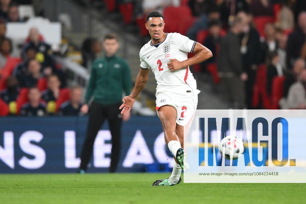 England v Czechia - UEFA Nations League 2026 27 Group A3 MD4 Trent Alexander-Arnold of England passes the ball during the UEFA Nations League League A, Group 3 match between England and Czechia at Wembley Stadium in London, on October 6, 2026. London Greater London United Kingdom