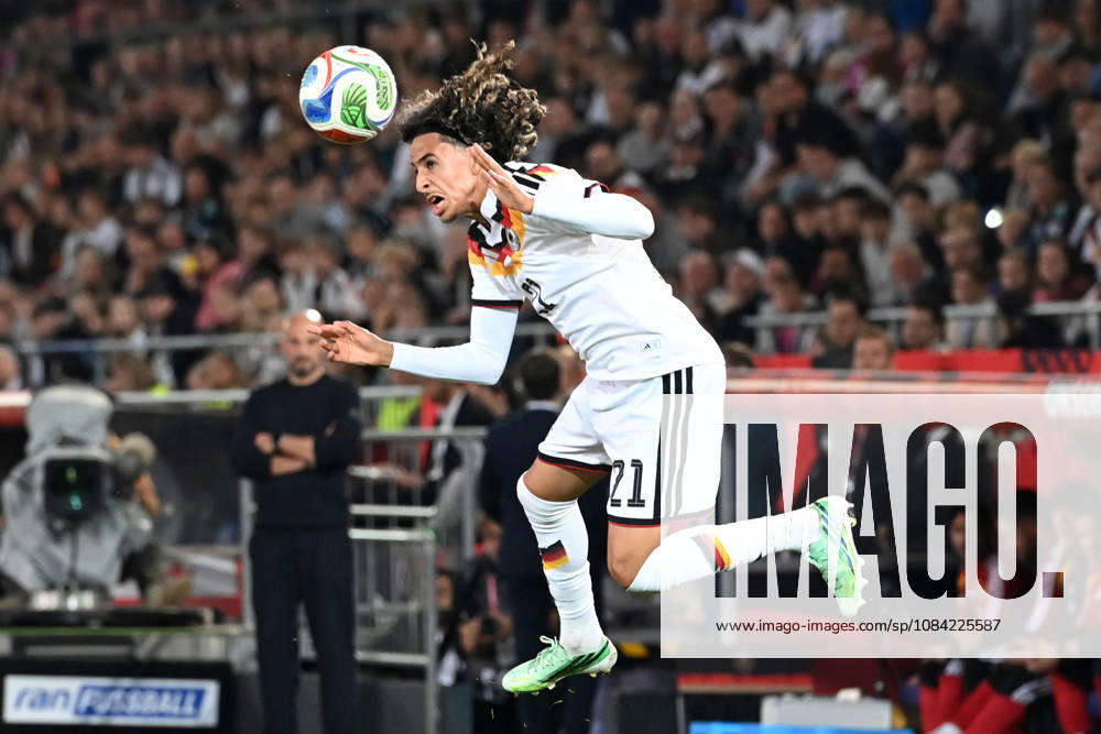 Wael MOHYA (GER) Aktion, Einzelaktion Fussball Laenderspiel, U21, U 21 EM-Qualifikation, Deutschland - Georgien 2-0 am 06.10.2026, Schueco-Arena Bielefeld, Â