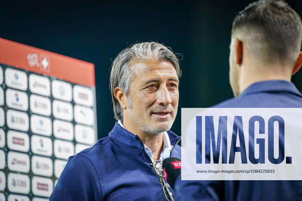 Fussball UEFA Nations League 2026 - 2027, 4. Spieltag - Schweiz vs Nordmazedonien - Thermoplan Arena (Luzern): Murat Yakin (Schweiz, Trainer) TV Interview RSI SRF
