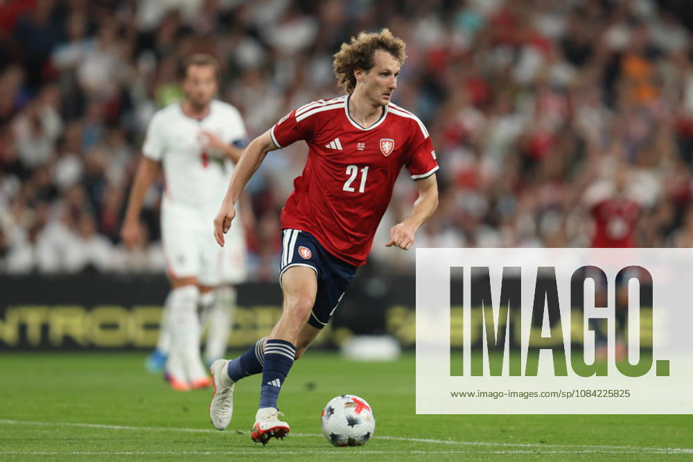 Alex Kral of Czechia during the UEFA Nations League 2026 27 group phase match between England and Czechia at Wembley Stadium on October 6, 2026 in London, England.
