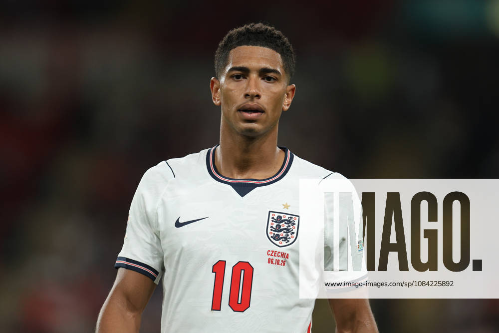 Jude Bellingham of England during the UEFA Nations League 2026 27 group phase match between England and Czechia at Wembley Stadium on October 6, 2026 in London, England.