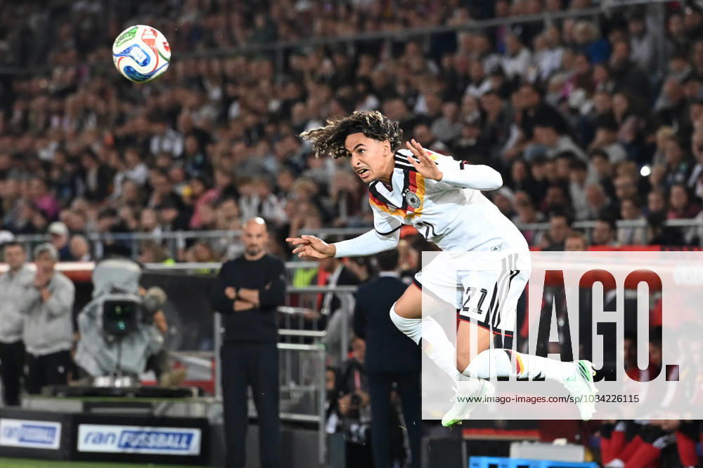 Wael MOHYA (GER) Aktion, Einzelaktion Fussball Laenderspiel, U21, U 21 EM-Qualifikation, Deutschland - Georgien 2-0 am 06.10.2026, Schueco-Arena Bielefeld, Â