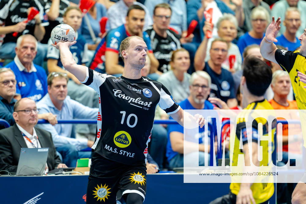 Solingen, 06.10.2026, Handball, Herren, EHF, European League, Gruppenphase, 2. Spieltag, 2026 2027, Bergischer HC - IK Sävehof Fynn Hangstein (Bergischer HC, 10) während des Spiels Solingen Klingenhalle NRW Germany
