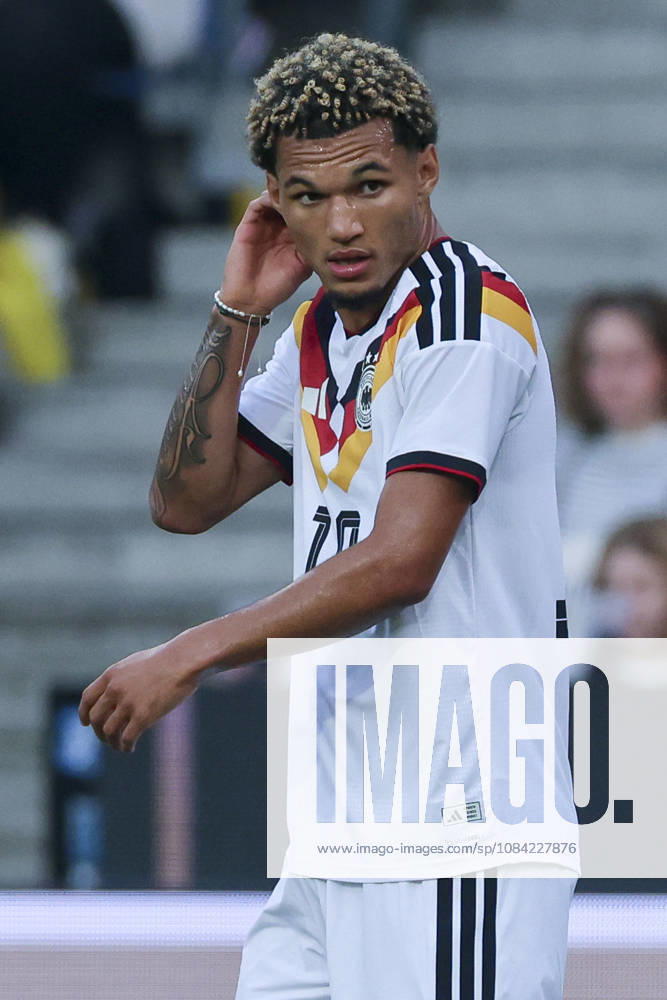 Paris Brunner (Germany) looks dejected during the UEFA Under21 EURO Qualifier, EM, Europameisterschaft between Germany U21, U 21 and Georgia U21 at Almstadion on October 6, 2026 in Bielefeld, Germany. (Photo by Marco Steinbrenner DeFodi Images) -