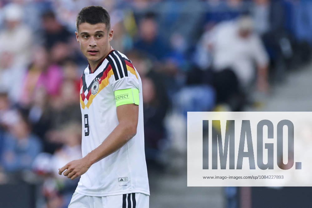 Nicolo Tresoldi (Germany) looks dejected during the UEFA Under21 EURO Qualifier, EM, Europameisterschaft between Germany U21, U 21 and Georgia U21 at Almstadion on October 6, 2026 in Bielefeld, Germany. (Photo by Marco Steinbrenner DeFodi Images) -