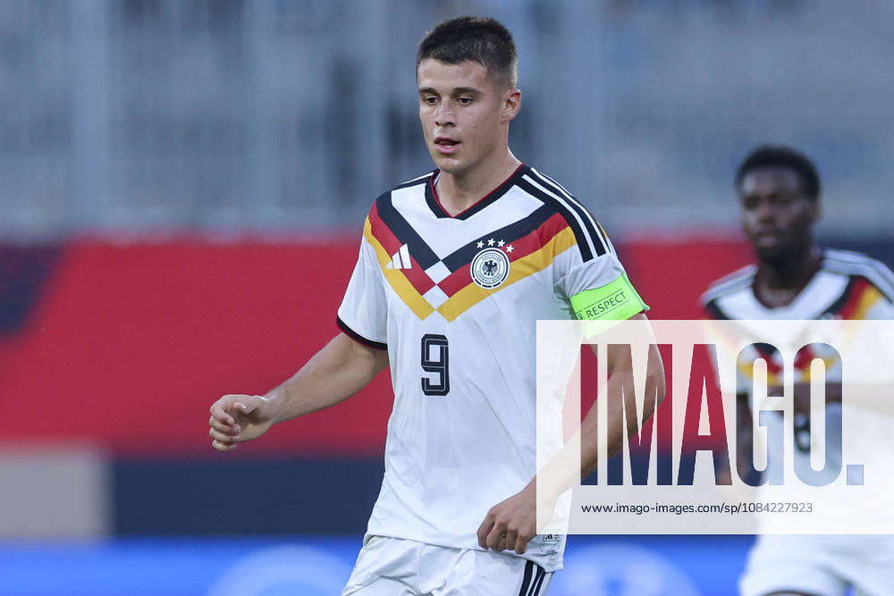 Nicolo Tresoldi (Germany) looks on during the UEFA Under21 EURO Qualifier, EM, Europameisterschaft between Germany U21, U 21 and Georgia U21 at Almstadion on October 6, 2026 in Bielefeld, Germany. (Photo by Marco Steinbrenner DeFodi Images) -
