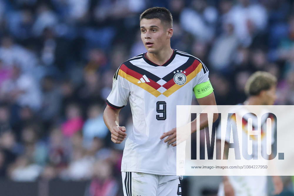 Nicolo Tresoldi (Germany) looks on during the UEFA Under21 EURO Qualifier, EM, Europameisterschaft between Germany U21, U 21 and Georgia U21 at Almstadion on October 6, 2026 in Bielefeld, Germany. (Photo by Marco Steinbrenner DeFodi Images) -