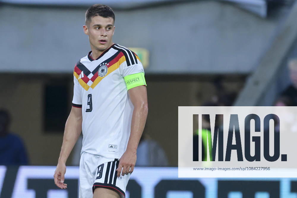 Nicolo Tresoldi (Germany) looks dejected during the UEFA Under21 EURO Qualifier, EM, Europameisterschaft between Germany U21, U 21 and Georgia U21 at Almstadion on October 6, 2026 in Bielefeld, Germany. (Photo by Marco Steinbrenner DeFodi Images) -