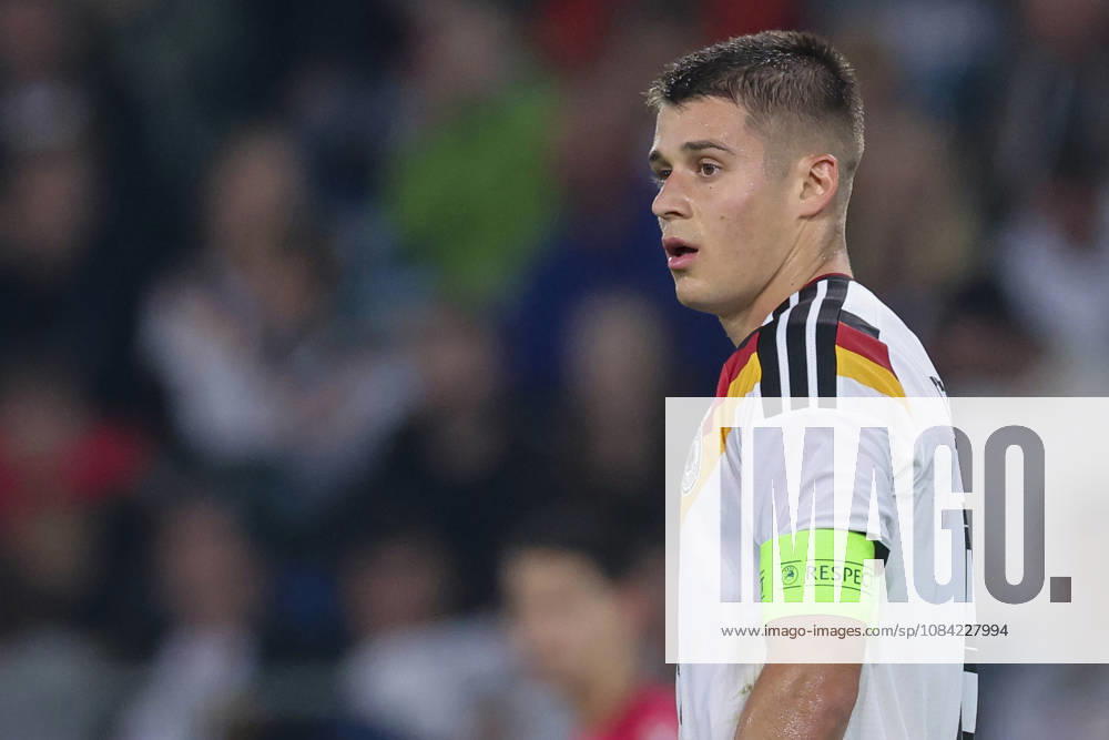Nicolo Tresoldi (Germany) looks dejected during the UEFA Under21 EURO Qualifier, EM, Europameisterschaft between Germany U21, U 21 and Georgia U21 at Almstadion on October 6, 2026 in Bielefeld, Germany. (Photo by Marco Steinbrenner DeFodi Images) -