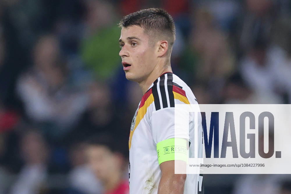 Nicolo Tresoldi (Germany) looks dejected during the UEFA Under21 EURO Qualifier, EM, Europameisterschaft between Germany U21, U 21 and Georgia U21 at Almstadion on October 6, 2026 in Bielefeld, Germany. (Photo by Marco Steinbrenner DeFodi Images) -