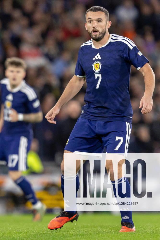 Scotland v Slovenia, UEFA Nations League John McGinn of Scotland national team, Nationalteam during the UEFA Nations League League B Group B1 between Scotland and Slovenia. Barclays Hampden, Hampden Park, Glasgow, Scotland. 6 October 2026. Hampden Park Barclays Hampden Glasgow Scotland Editorial use only ,