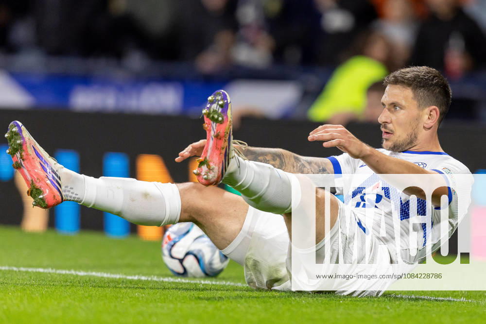 Scotland v Slovenia, UEFA Nations League Erik Janža of Slovenia during the UEFA Nations League League B Group B1 between Scotland and Slovenia. Barclays Hampden, Hampden Park, Glasgow, Scotland. 6 October 2026. Hampden Park Barclays Hampden Glasgow Scotland Editorial use only ,