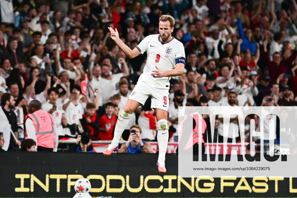 England v Czechia, UEFA Nations League GOAL England forward Harry Kane (9) scores a goal and celebrates 2-0 during the UEFA Nations League match between England and Czechia at Wembley Stadium, London, UK on 6 October 2026. London Wembley Stadium Greater London UK Editorial use only ,