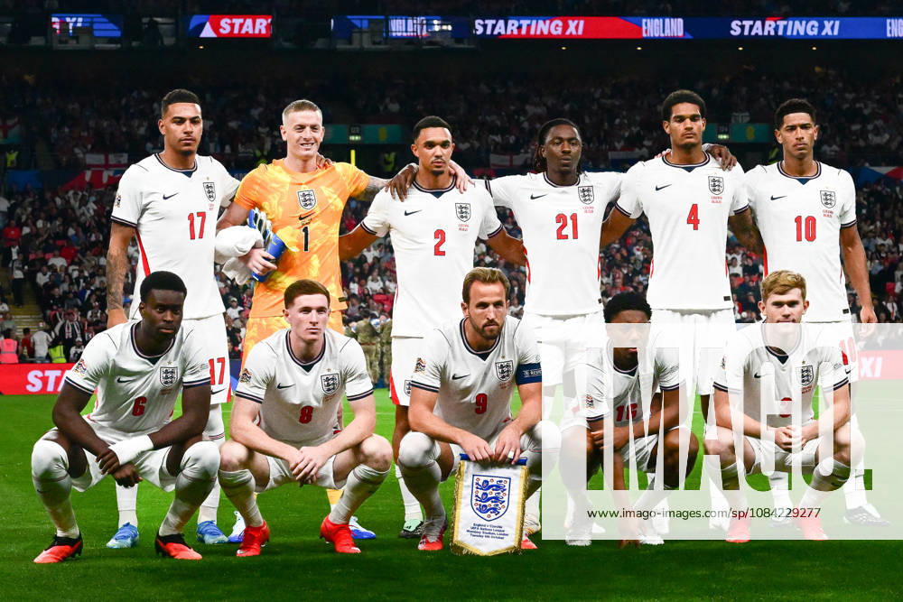 England v Czechia, UEFA Nations League the England players pose for a group picture during the UEFA Nations League match between England and Czechia at Wembley Stadium, London, UK on 6 October 2026. London Wembley Stadium Greater London UK Editorial use only ,