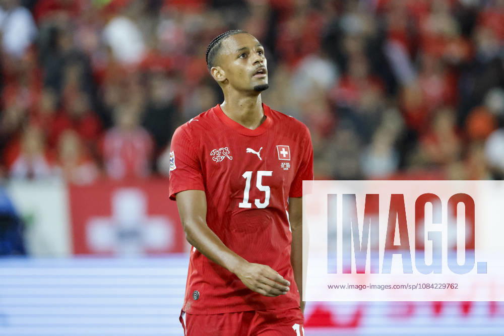 Djibril Sow (Schweiz, 15), Mimik, Gesichtsausdruck, Emotion , Schweiz, UEFA , Nations League, Matchday 4, Schweiz vs. Nordmazedonien, 06.10.2026, Luzern Swissporarena Schweiz
