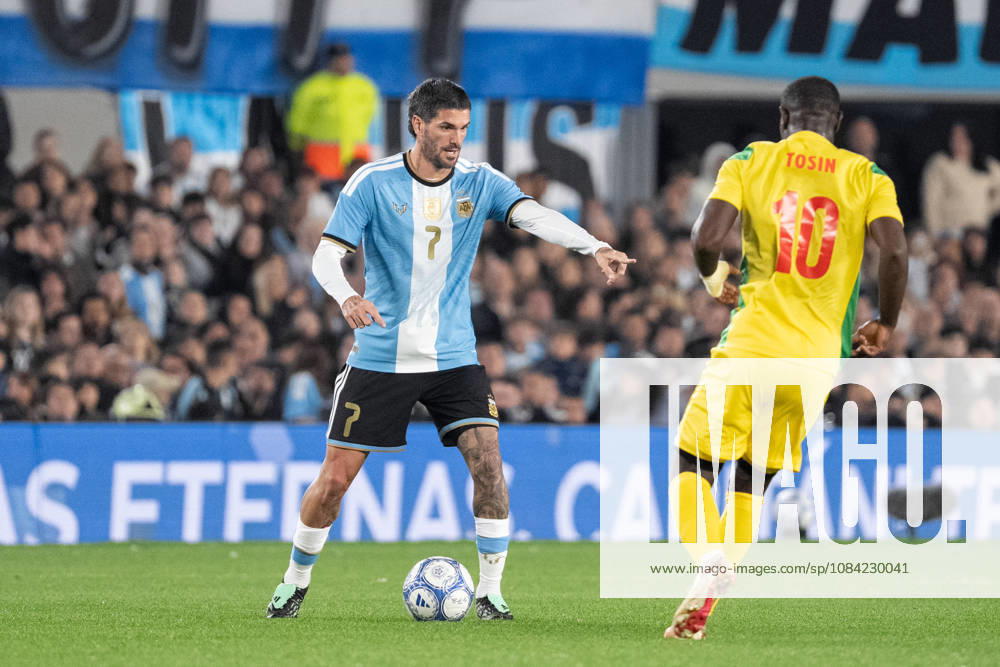 Rodrigo De Paul of Argentina gestures during the International Friendly, Länderspiel, Nationalmannschaft football match between Argentina and Benin at the Estadio Monumental Antonio V. Liberti on October 6, 2026, in Buenos Aires, Argentina. Richard Callis Fotoarena (Richard Callis SPP)