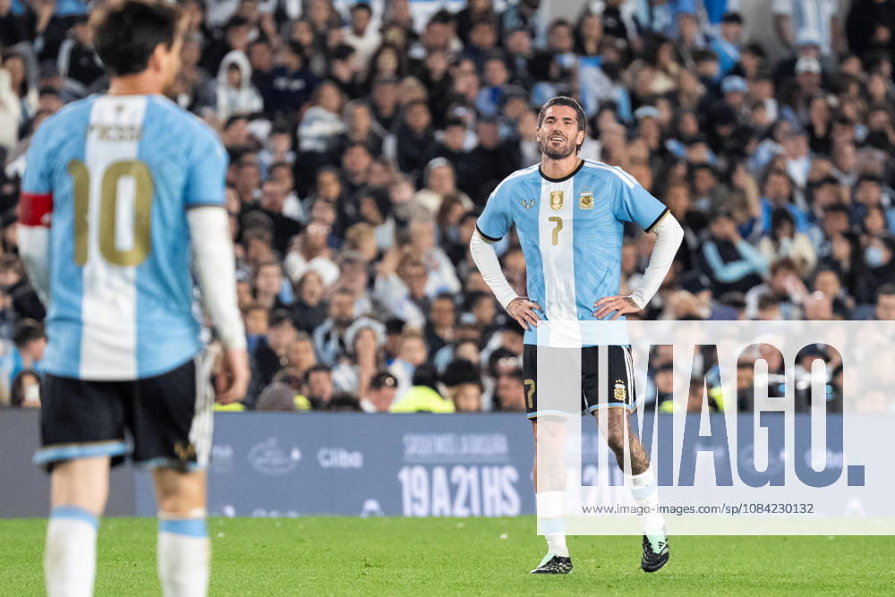 Rodrigo De Paul of Argentina watches during the International Friendly, Länderspiel, Nationalmannschaft football match between Argentina and Benin at the Estadio Monumental Antonio V. Liberti on October 6, 2026, in Buenos Aires, Argentina. Richard Callis Fotoarena (Richard Callis SPP)