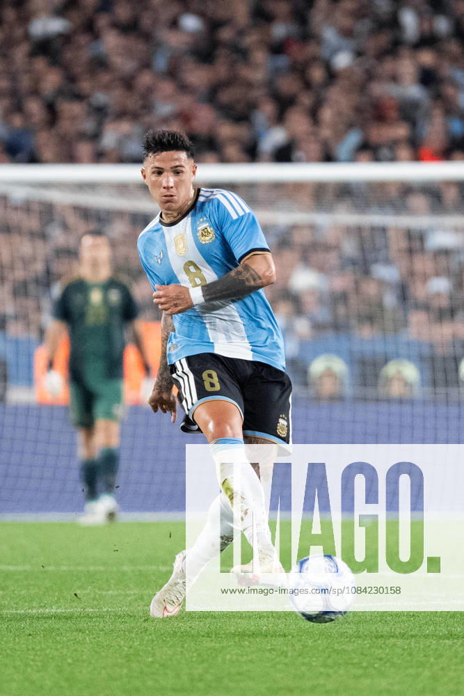 Enzo Fernandez of Argentina passes the ball during the International Friendly, Länderspiel, Nationalmannschaft football match between Argentina and Benin, at the Estadio Monumental Antonio V. Liberti, on October 6, 2026, in Buenos Aires, Argentina. Richard Callis Fotoarena (Richard Callis SPP)