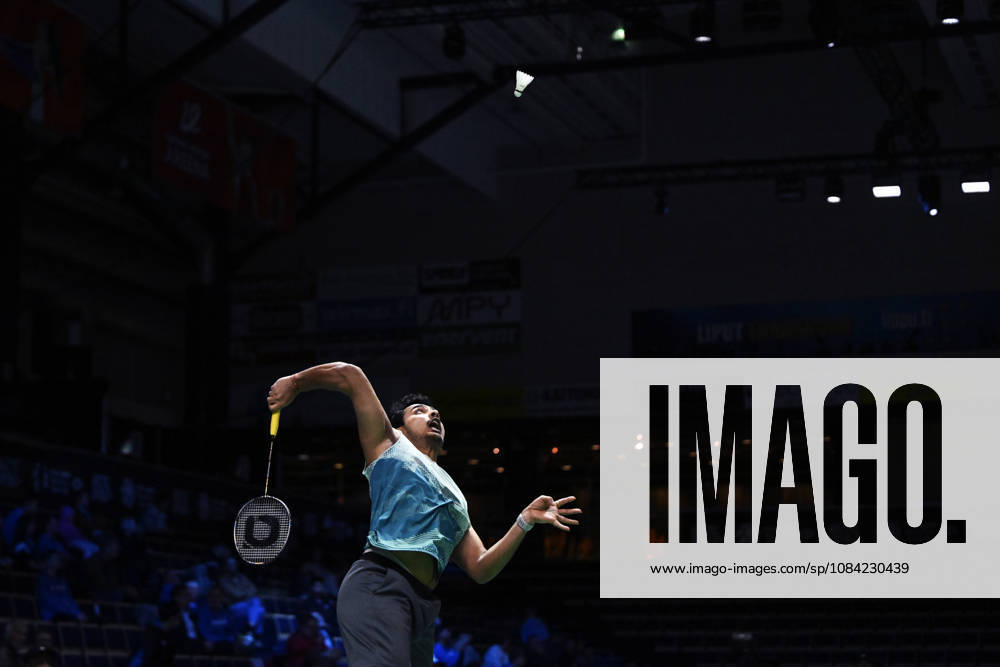Tharun Mannepalli of India during the badminton Clash of Clans Arctic Open 2026 tournament in Vantaa, Finland, on October 7, 2026. - ANTTI AIMO-KOIVISTO Vantaa Finland EsjNzqhQJSA