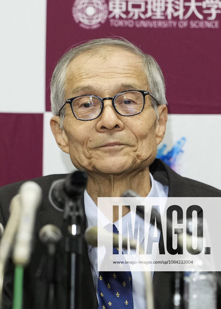 Nobel chemistry prize co-winner Soai Kenso Soai, a professor emeritus at the Tokyo University of Science, attends a press conference, PK, Pressekonferenz at the university in Tokyo on Oct. 7, 2026, after receiving the 2026 Nobel Prize in Chemistry. Soai and French researcher Henri Kagan shared the prize for the discovery of non-linear effects and autocatalysis in asymmetric organic synthesis, the Royal Swedish Academy of Sciences said earlier in the day. A14AA0005630363P