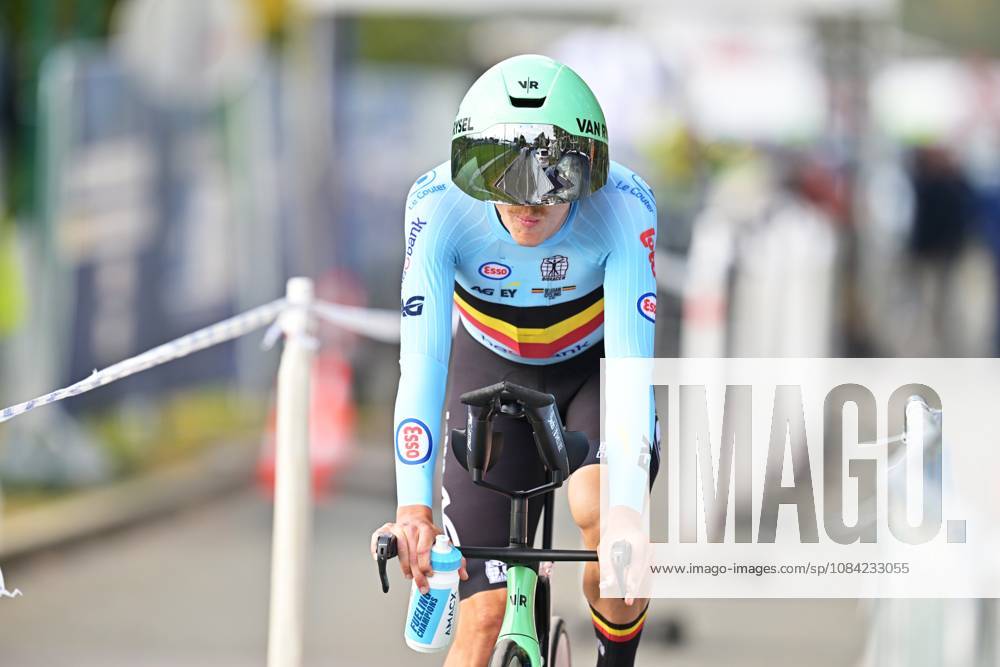 Belgium s Sander De Pestel pictured ahead of the Men Elite Individual Time Trial race (22km) at the cycling UEC Road European Championships, in Ljubljana, Slovenia, on Wednesday 7 October 2026. The UEC Road European Championships are taking place from 02 to 07 October in Ljubljana, Slovenia. DAVIDxPINTENS x189056684x