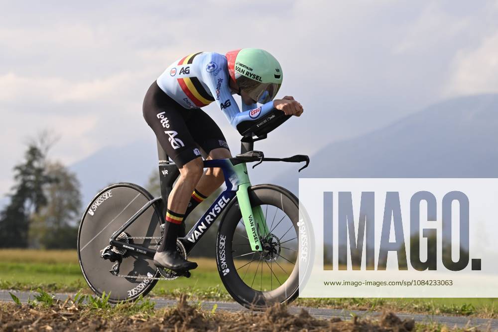 UEC 2026 Road European Championships Ljubljana 07 10 2026 SENCUR, SLOVENIA - OCTOBER 07 : De pestel Sander (BEL) during the Men Elite Individual Time Trial at the 2026 UEC Road European Championships. An UCI Continental Championships time trial cycling race with start and finish in Sencur on October 7, 2026 in Sencur, Slovenia, 07 10 2026 Sencur Slovenia