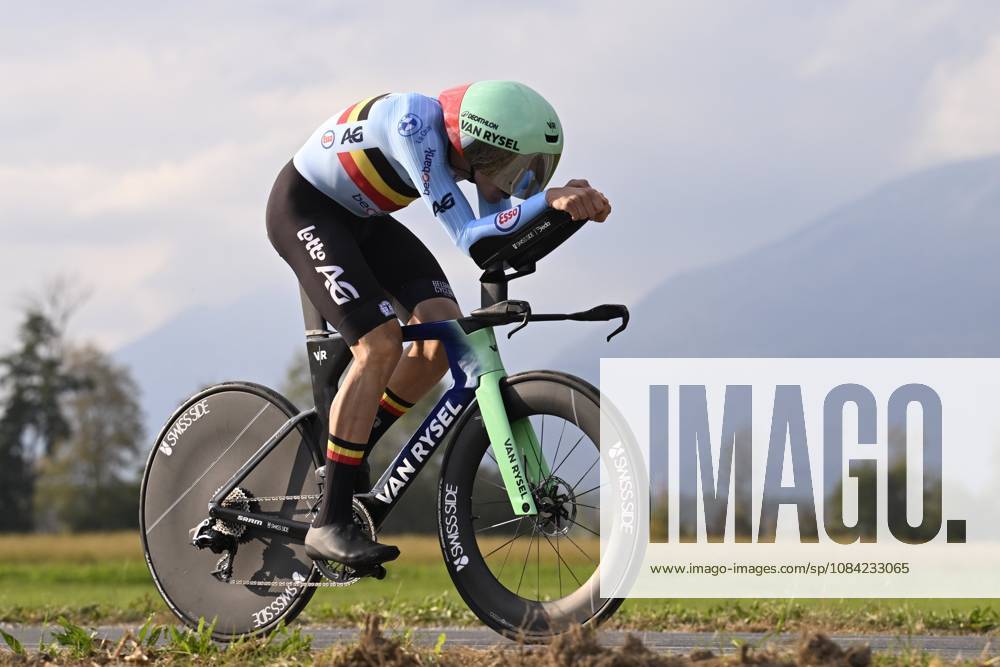 UEC 2026 Road European Championships Ljubljana 07 10 2026 SENCUR, SLOVENIA - OCTOBER 07 : De pestel Sander (BEL) during the Men Elite Individual Time Trial at the 2026 UEC Road European Championships. An UCI Continental Championships time trial cycling race with start and finish in Sencur on October 7, 2026 in Sencur, Slovenia, 07 10 2026 Sencur Slovenia