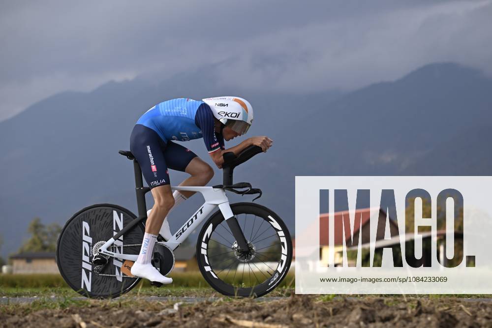 UEC 2026 Road European Championships Ljubljana 07 10 2026 SENCUR, SLOVENIA - OCTOBER 07 : Frigo Marco (ITA) during the Men Elite Individual Time Trial at the 2026 UEC Road European Championships. An UCI Continental Championships time trial cycling race with start and finish in Sencur on October 7, 2026 in Sencur, Slovenia, 07 10 2026 Sencur Slovenia