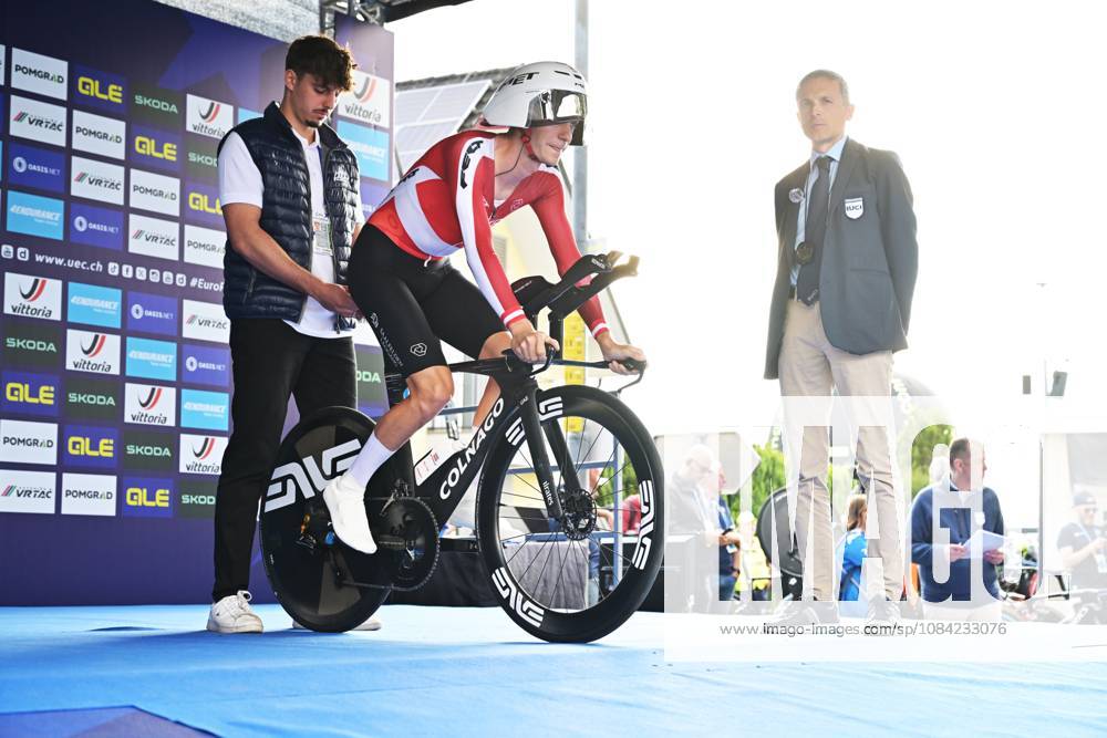 Austria s Felix Grossschartner pictured at the start of the Men Elite Individual Time Trial race (22km) at the cycling UEC Road European Championships, in Ljubljana, Slovenia, on Wednesday 7 October 2026. The UEC Road European Championships are taking place from 02 to 07 October in Ljubljana, Slovenia. DAVIDxPINTENS x189058039x